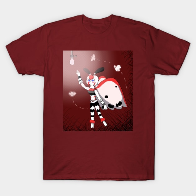 Mothwoman (red,white,and black) T-Shirt by VixenwithStripes